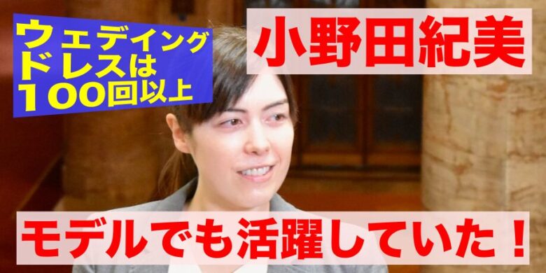 小野田紀美モデル時代にウェディングドレス100回以上着ていた