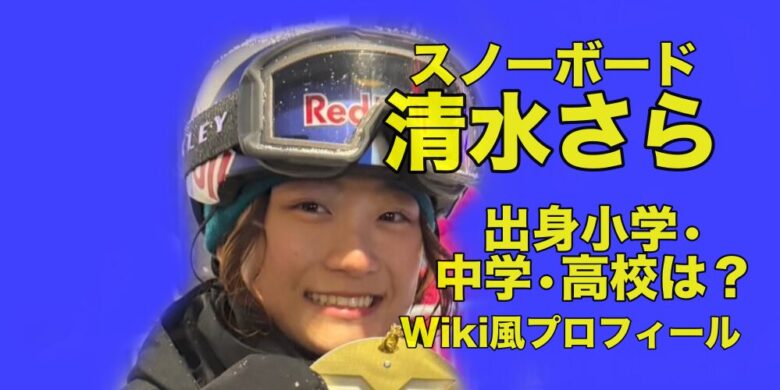 清水さらの出身小学・中学・高校は？