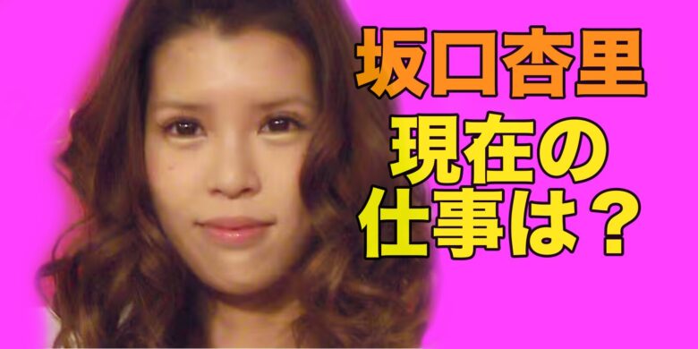 坂口杏里の現在の仕事は？